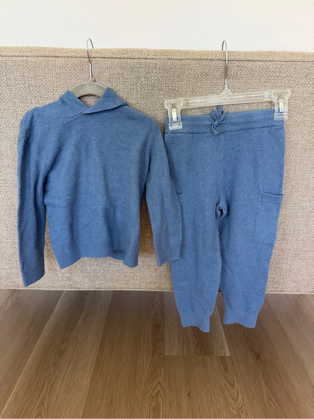 Baby Gap Blue Knit Sweater and Jogger Set